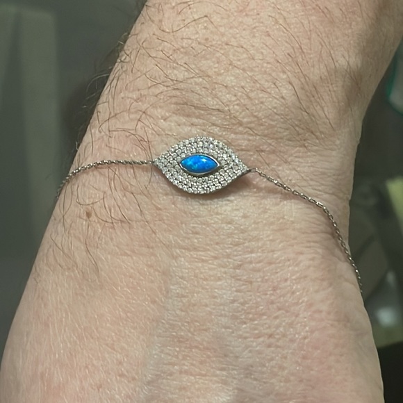 925 sterling silver evil eye bracelet - Picture 9 of 9